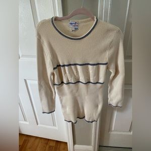 Vintage Flagship sailing sweater. 100% cotton with stretch, classy and refined.